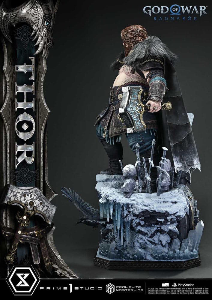 PRIME 1  - God of War: Ragnarök Real Elite Masterline Series Statue 1/3 Thor Deluxe Bonus Version