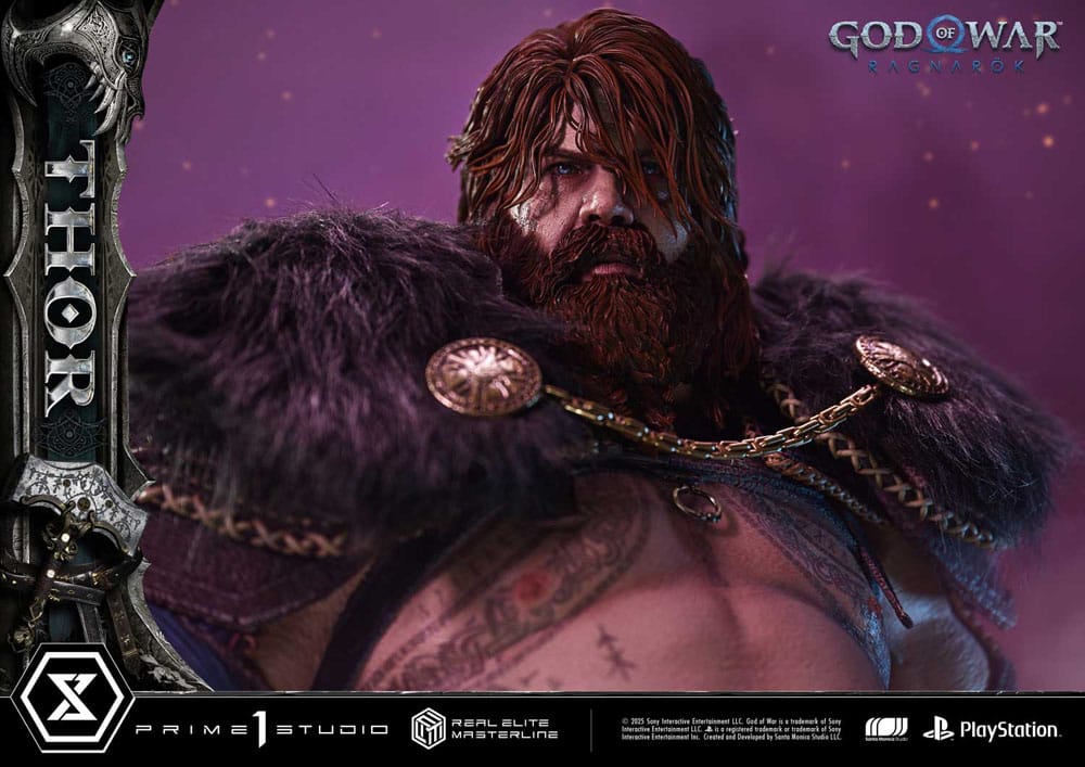 PRIME 1  - God of War: Ragnarök Real Elite Masterline Series Statue 1/3 Thor Deluxe Bonus Version