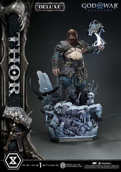 PRIME 1  - God of War: Ragnarök Real Elite Masterline Series Statue 1/3 Thor Deluxe Bonus Version