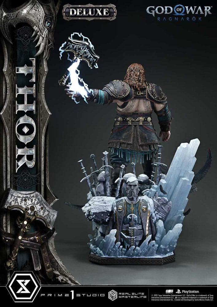 PRIME 1  - God of War: Ragnarök Real Elite Masterline Series Statue 1/3 Thor Deluxe Bonus Version