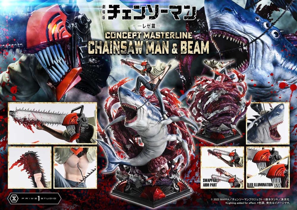 PRIME 1  - Chainsaw Man Concept Masterline Series Statue 1/6 Chainsaw Man & Beam
