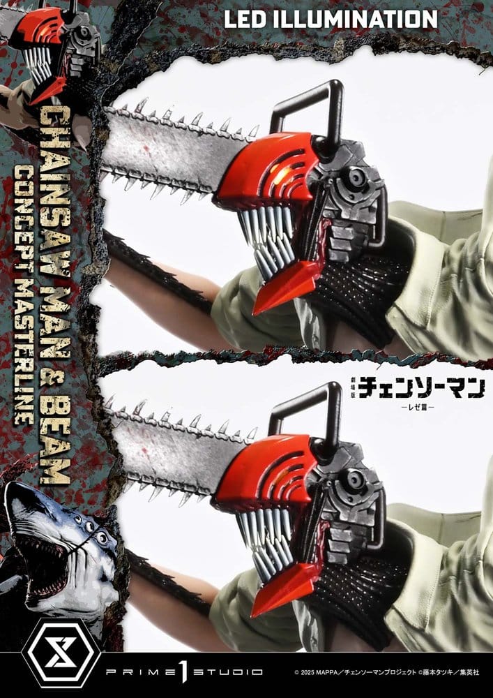 PRIME 1  - Chainsaw Man Concept Masterline Series Statue 1/6 Chainsaw Man & Beam