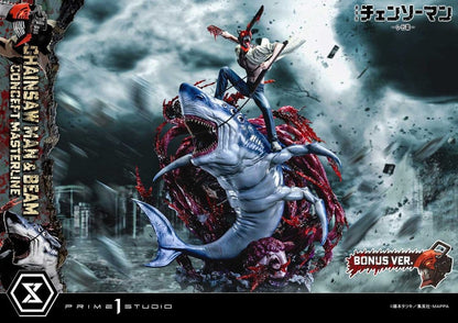 PRIME 1 - Chainsaw Man Concept Masterline Series Statue 1/6 Chainsaw Man & Beam Bonus Version