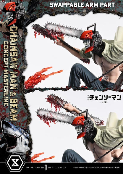 PRIME 1 - Chainsaw Man Concept Masterline Series Statue 1/6 Chainsaw Man & Beam Bonus Version