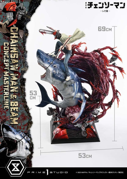 PRIME 1 - Chainsaw Man Concept Masterline Series Statue 1/6 Chainsaw Man & Beam Bonus Version