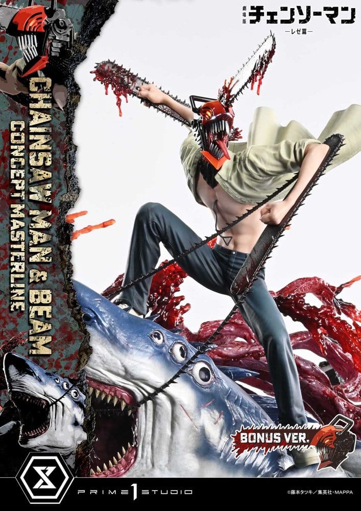 PRIME 1 - Chainsaw Man Concept Masterline Series Statue 1/6 Chainsaw Man & Beam Bonus Version