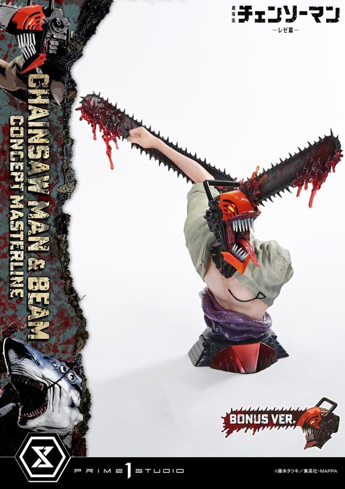 PRIME 1 - Chainsaw Man Concept Masterline Series Statue 1/6 Chainsaw Man & Beam Bonus Version