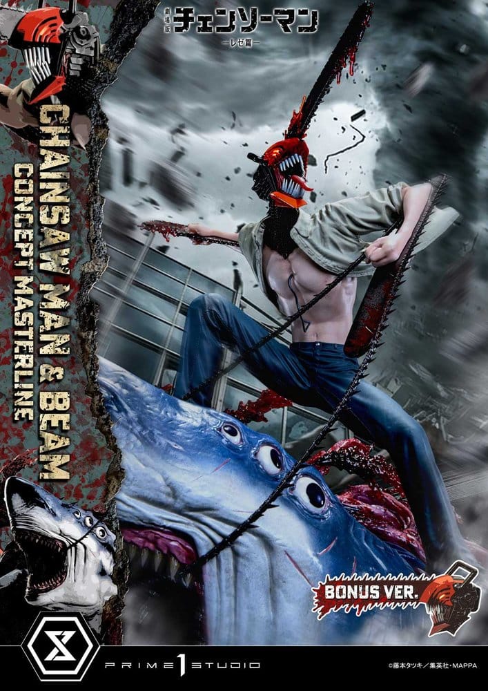 PRIME 1 - Chainsaw Man Concept Masterline Series Statue 1/6 Chainsaw Man & Beam Bonus Version