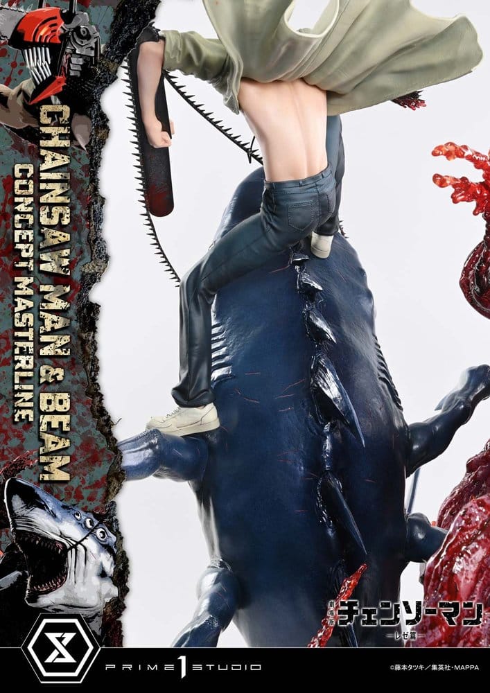 PRIME 1 - Chainsaw Man Concept Masterline Series Statue 1/6 Chainsaw Man & Beam Bonus Version