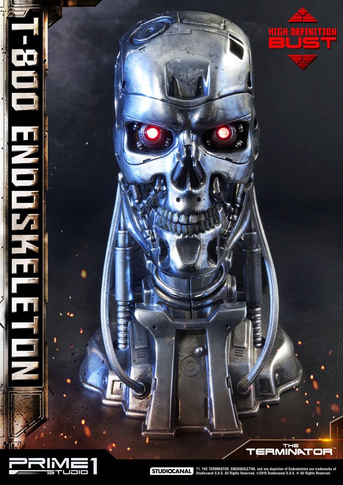 PRIME 1 STUDIOS - The Terminator High Definition Bust 1:2 T-800 Endoskeleton Head