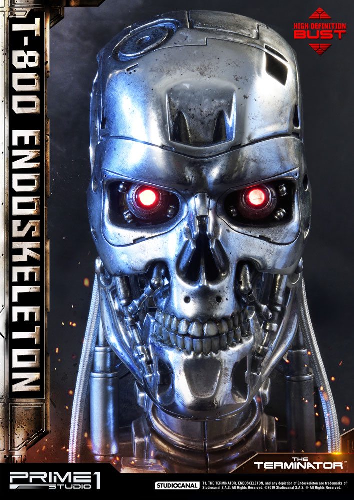 PRIME 1 STUDIOS - The Terminator High Definition Bust 1:2 T-800 Endoskeleton Head