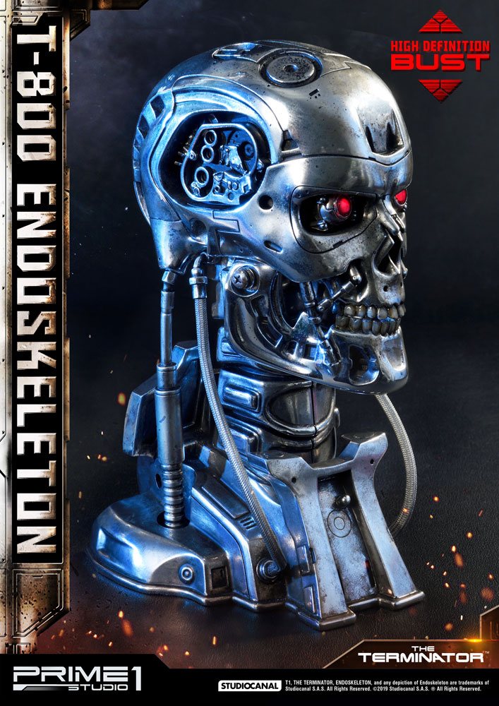 PRIME 1 STUDIOS - The Terminator High Definition Bust 1:2 T-800 Endoskeleton Head