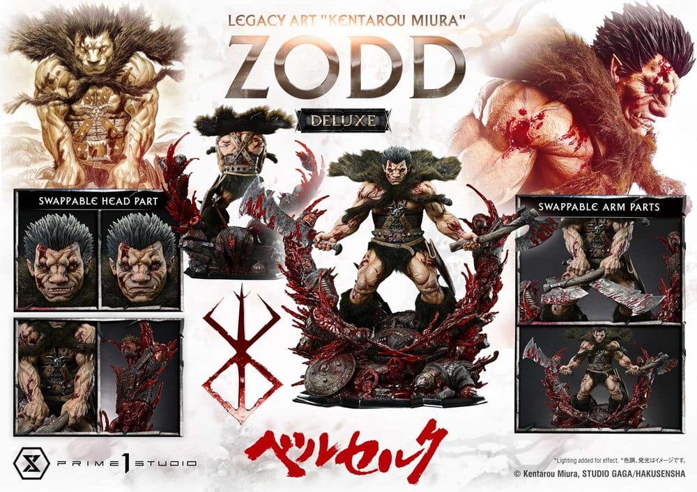 PRIME 1 - Berserk Legacy Art "Kentarou Miura" Statue 1/4 Zodd DX Bonus Version