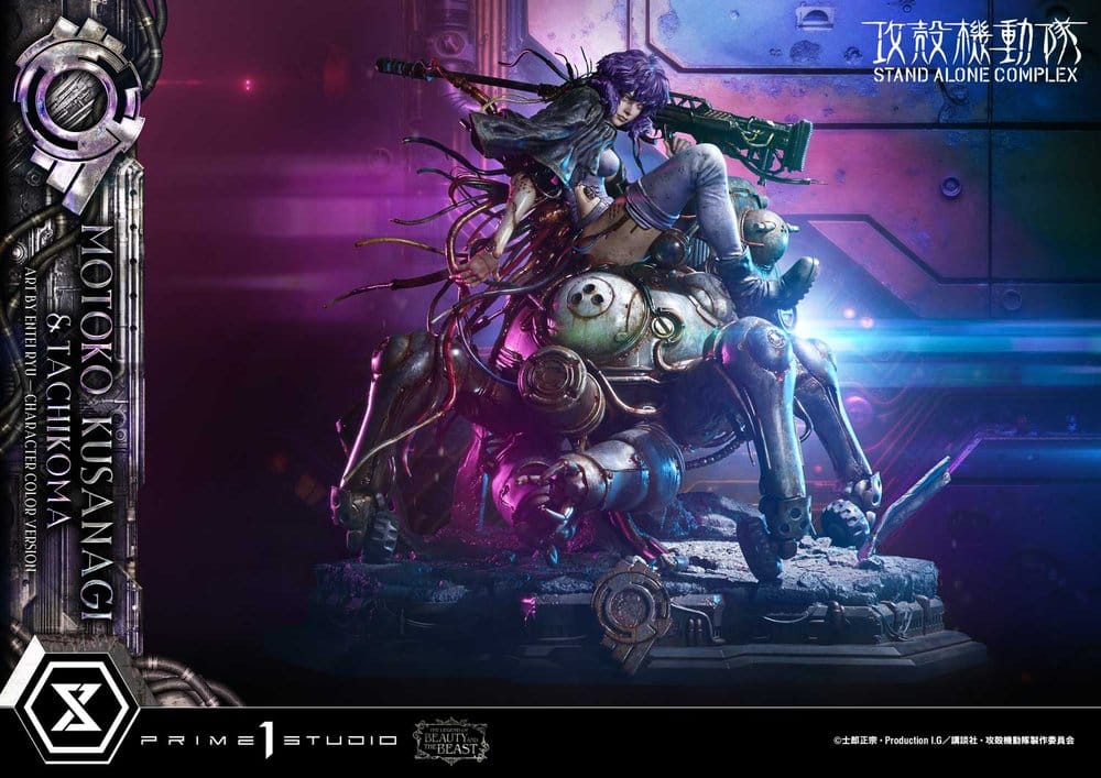 PRIME 1 - Ghost in the Shell Stand Alone Complex The Legend of Beauty and the Beast Statue 1/4 Motoko Kusanagi & Tachikoma Character color Art by Entei Ryu Bonus Version