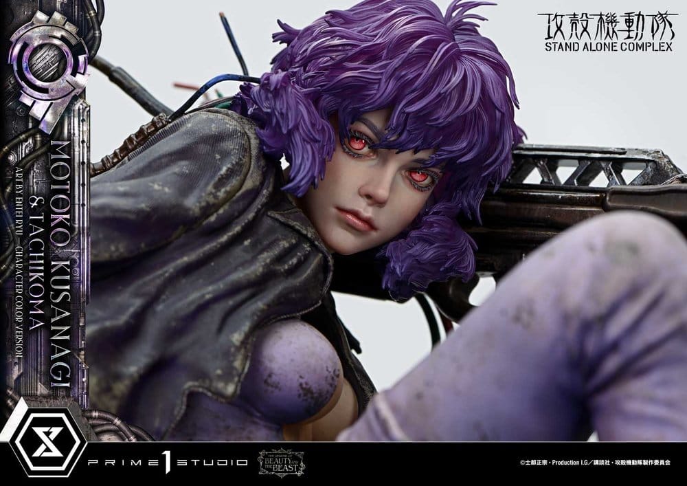 PRIME 1 - Ghost in the Shell Stand Alone Complex The Legend of Beauty and the Beast Statue 1/4 Motoko Kusanagi & Tachikoma Character color Art by Entei Ryu Bonus Version