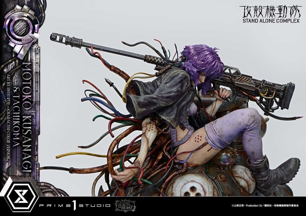 PRIME 1 - Ghost in the Shell Stand Alone Complex The Legend of Beauty and the Beast Statue 1/4 Motoko Kusanagi & Tachikoma Character color Art by Entei Ryu Bonus Version