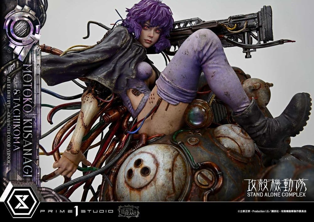 PRIME 1 - Ghost in the Shell Stand Alone Complex The Legend of Beauty and the Beast Statue 1/4 Motoko Kusanagi & Tachikoma Character color Art by Entei Ryu Bonus Version