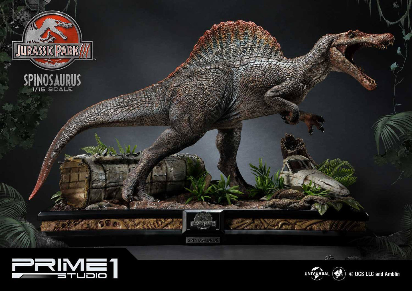 PRIME 1 STUDIOS - Jurassic Park 3 Statue 1:15 Spinosaurus Bonus Ver