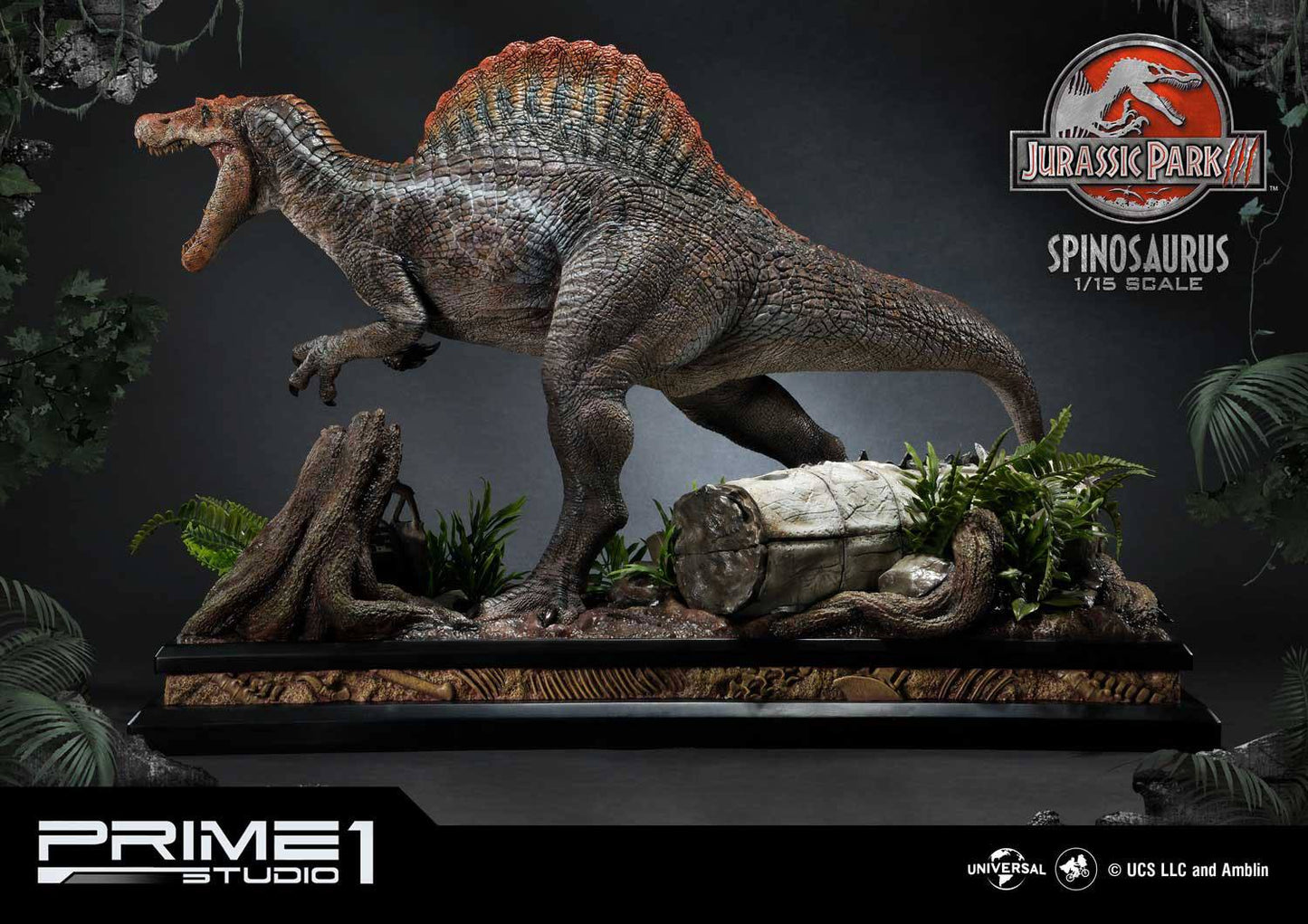 PRIME 1 STUDIOS - Jurassic Park 3 Statue 1:15 Spinosaurus Bonus Ver