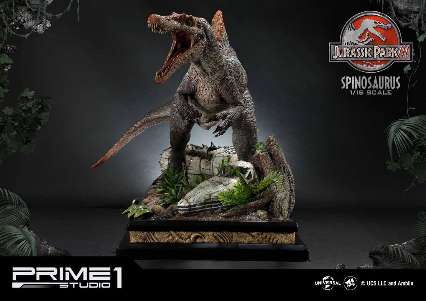 PRIME 1 STUDIOS - Jurassic Park 3 Statue 1:15 Spinosaurus Bonus Ver