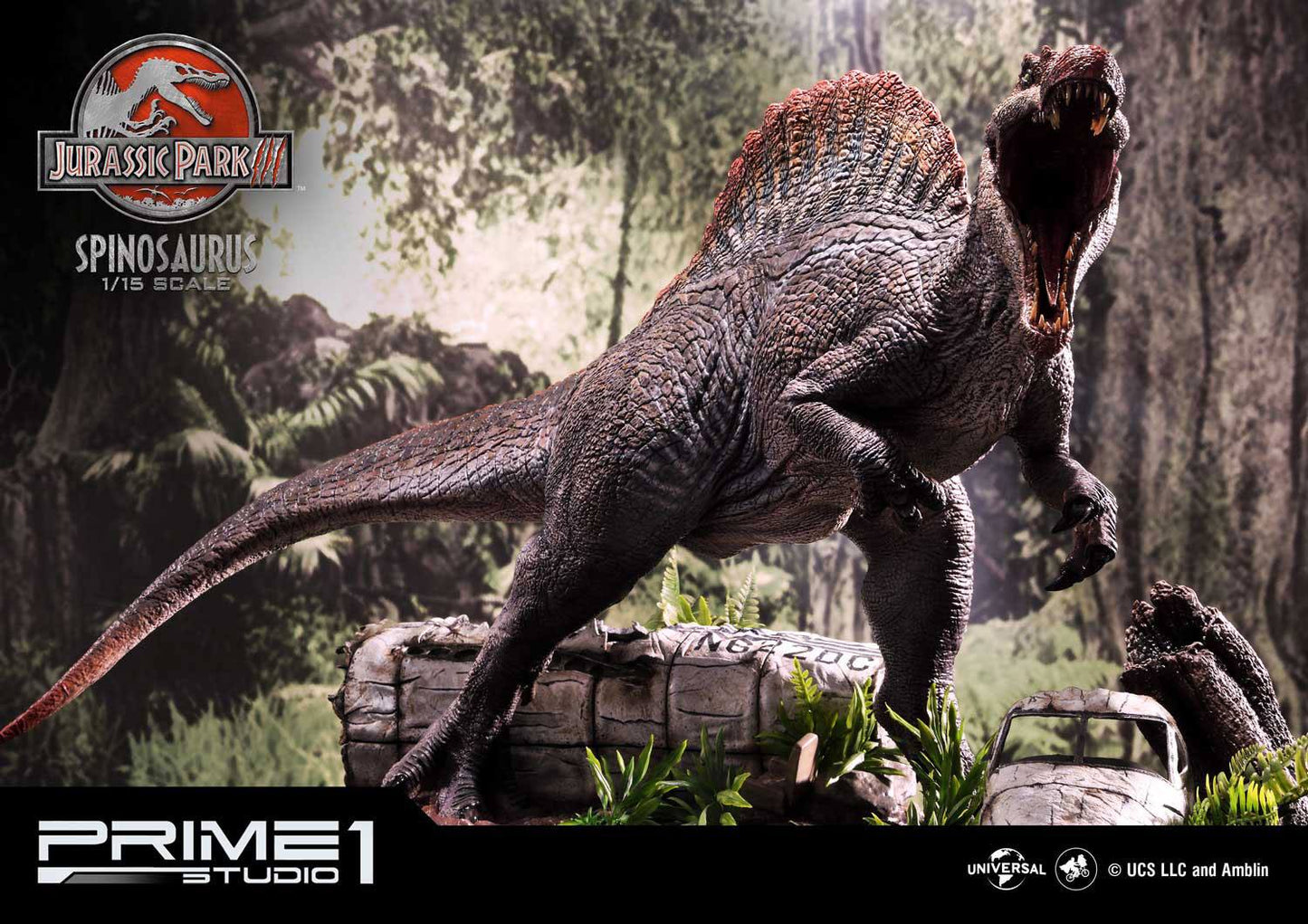 PRIME 1 STUDIOS - Jurassic Park 3 Statue 1:15 Spinosaurus Bonus Ver