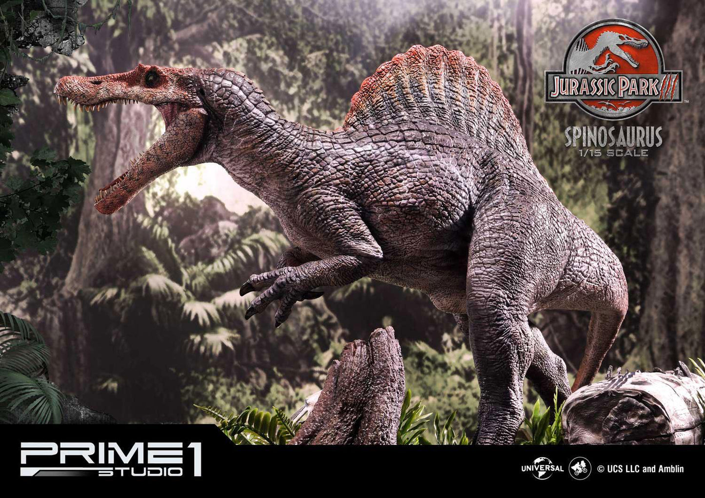 PRIME 1 STUDIOS - Jurassic Park 3 Statue 1:15 Spinosaurus Bonus Ver