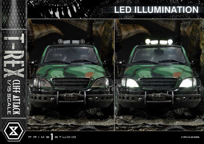 PRIME 1 - Jurassic World: The Lost World Statue 1/15 T-Rex Cliff Attack Bonus Version