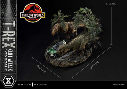 PRIME 1 - Jurassic World: The Lost World Statue 1/15 T-Rex Cliff Attack Bonus Version