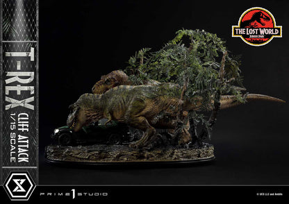 PRIME 1 - Jurassic World: The Lost World Statue 1/15 T-Rex Cliff Attack Bonus Version