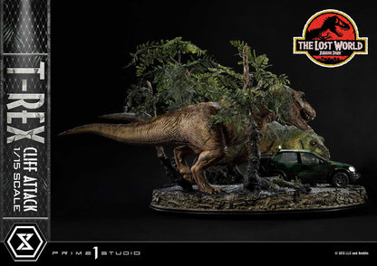 PRIME 1 - Jurassic World: The Lost World Statue 1/15 T-Rex Cliff Attack Bonus Version