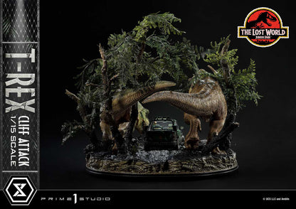 PRIME 1 - Jurassic World: The Lost World Statue 1/15 T-Rex Cliff Attack Bonus Version