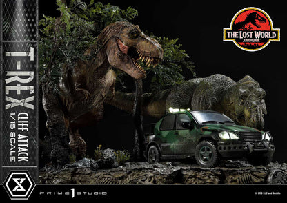 PRIME 1 - Jurassic World: The Lost World Statue 1/15 T-Rex Cliff Attack Bonus Version