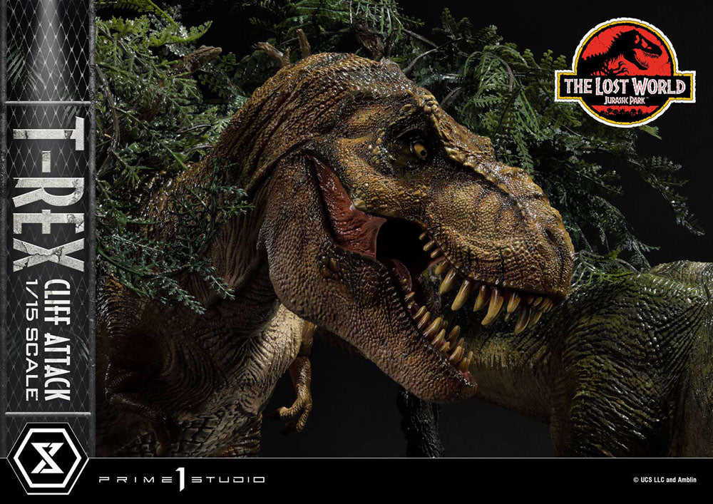 PRIME 1 - Jurassic World: The Lost World Statue 1/15 T-Rex Cliff Attack Bonus Version