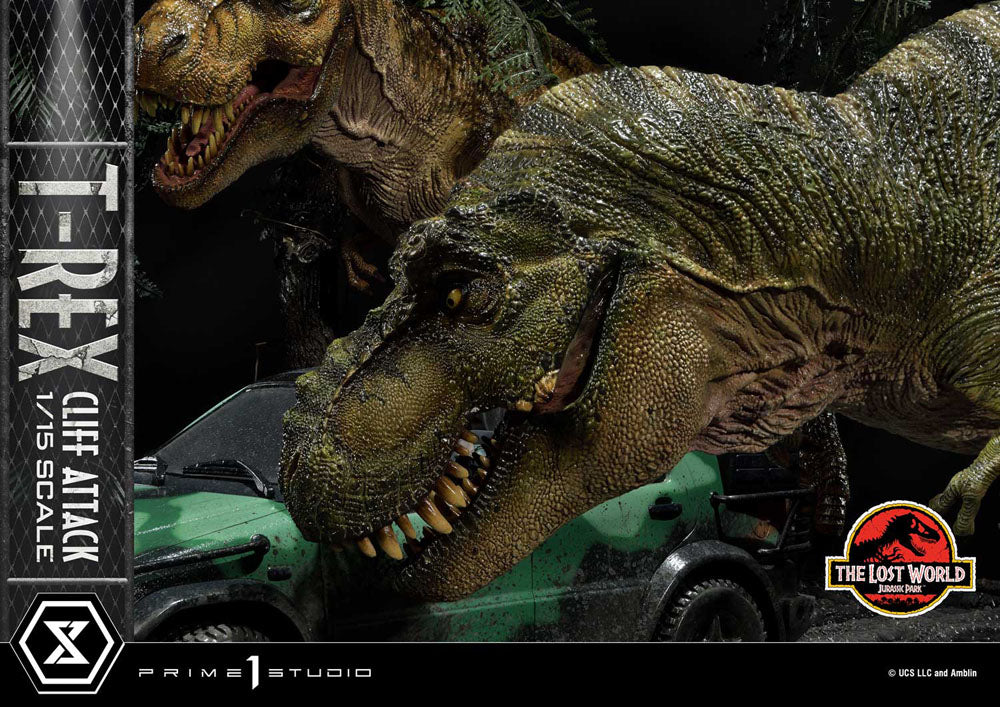 PRIME 1 - Jurassic World: The Lost World Statue 1/15 T-Rex Cliff Attack Bonus Version