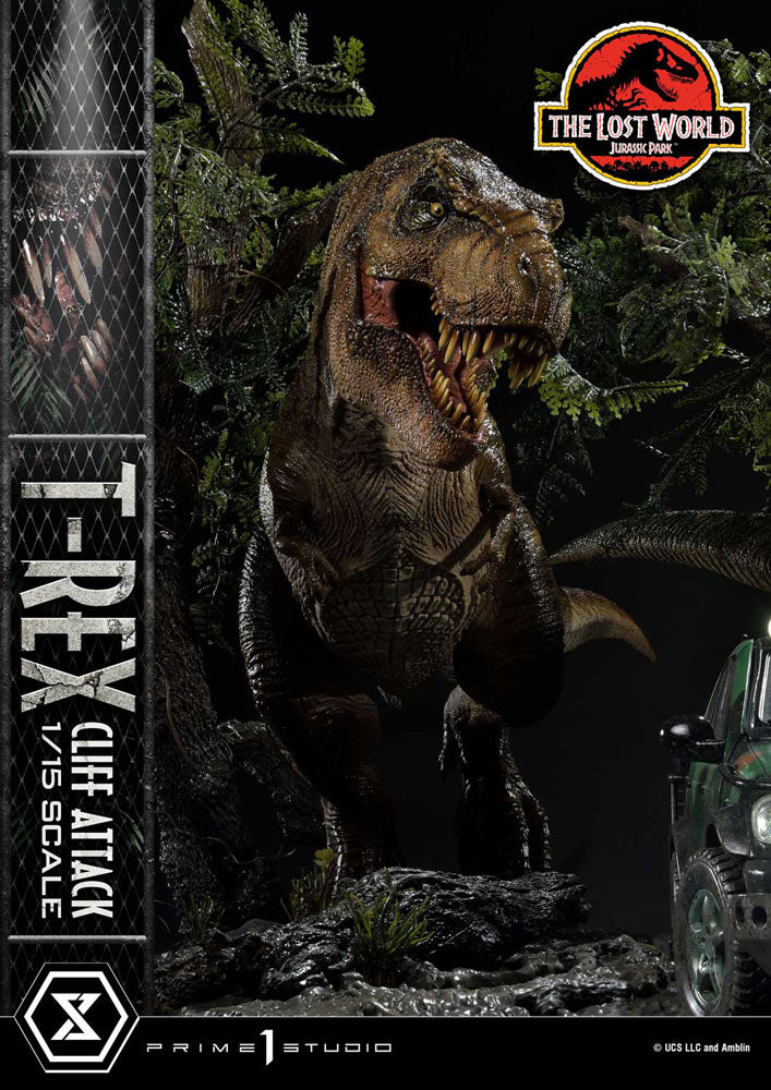 PRIME 1 - Jurassic World: The Lost World Statue 1/15 T-Rex Cliff Attack Bonus Version