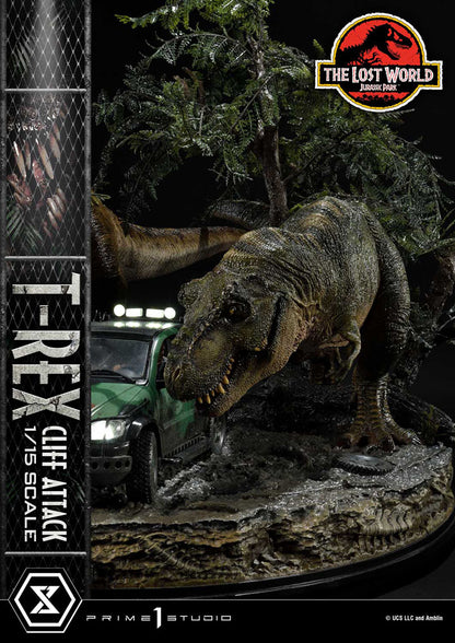 PRIME 1 - Jurassic World: The Lost World Statue 1/15 T-Rex Cliff Attack Bonus Version