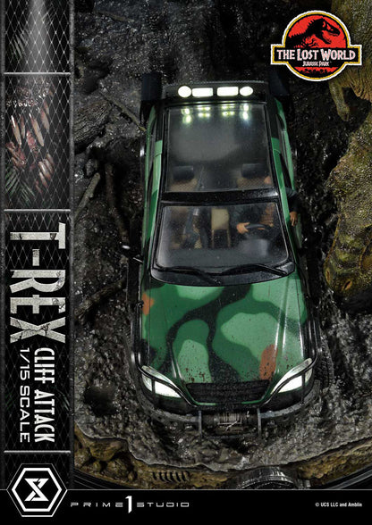 PRIME 1 - Jurassic World: The Lost World Statue 1/15 T-Rex Cliff Attack Bonus Version