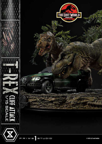 PRIME 1 - Jurassic World: The Lost World Statue 1/15 T-Rex Cliff Attack Bonus Version