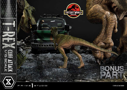 PRIME 1 - Jurassic World: The Lost World Statue 1/15 T-Rex Cliff Attack Bonus Version