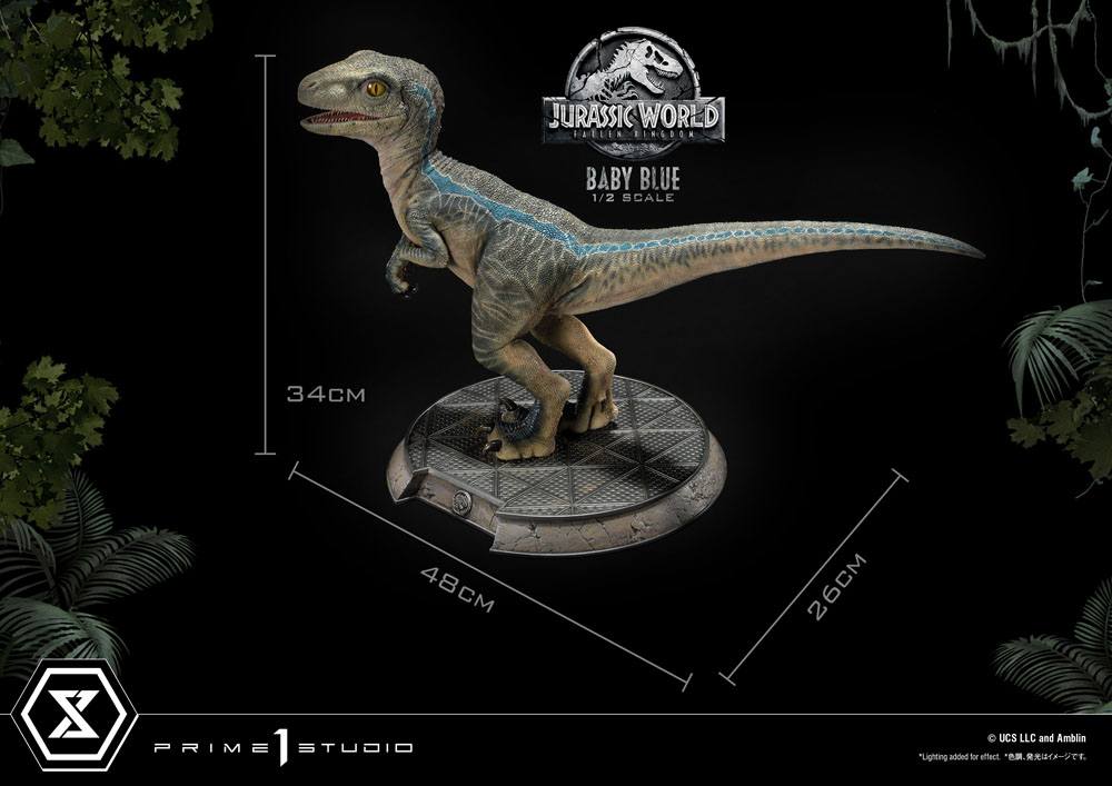 PRIME 1 STUDIOS - Jurassic World Fallen Kingdom Prime Collectibles Statue 1:2 Baby Blue