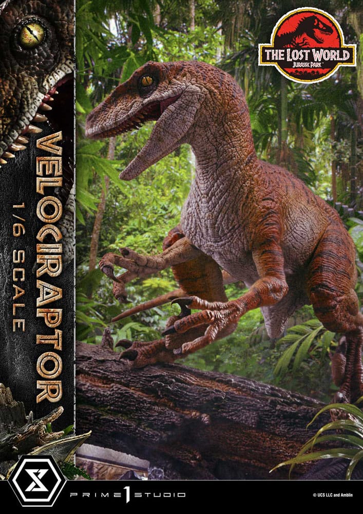 PRIME 1 - Jurassic Park II Legacy Museum Collection Statue 1/6 Velociraptor Bonus Version