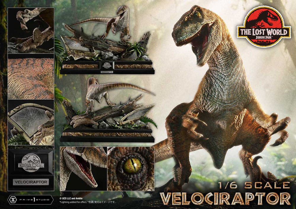 PRIME 1 - Jurassic Park II Legacy Museum Collection Statue 1/6 Velociraptor Bonus Version