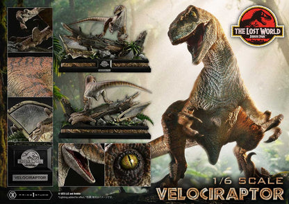PRIME 1 - Jurassic Park II Legacy Museum Collection Statue 1/6 Velociraptor Bonus Version
