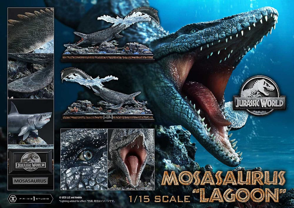 PRIME 1 - Jurassic World Legacy Museum Collection Statue 1/15 Mosasaurus "Lagoon" Bonus Version