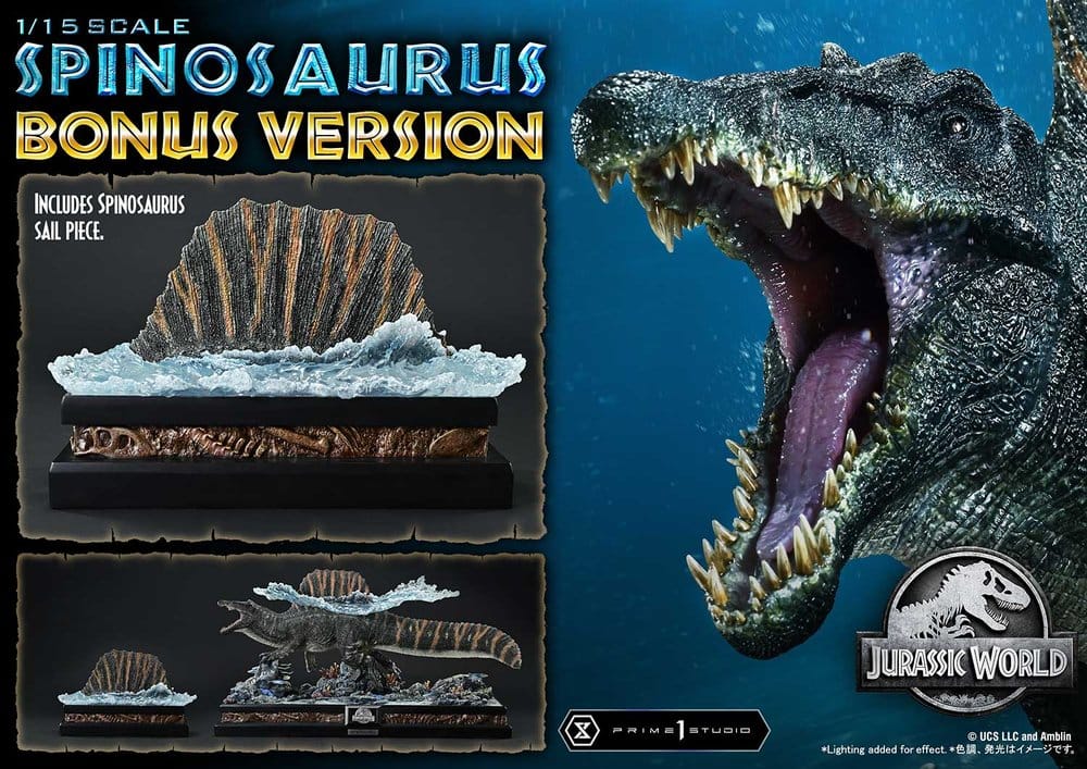 PRIME 1 - Jurassic World Rebirth (Film) Legacy Museum Collection Statue 1/15 Spinosaurus Bonus Version