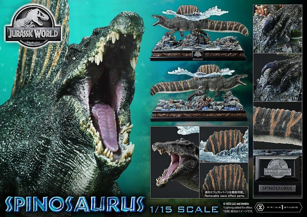 PRIME 1 - Jurassic World Rebirth (Film) Legacy Museum Collection Statue 1/15 Spinosaurus Bonus Version