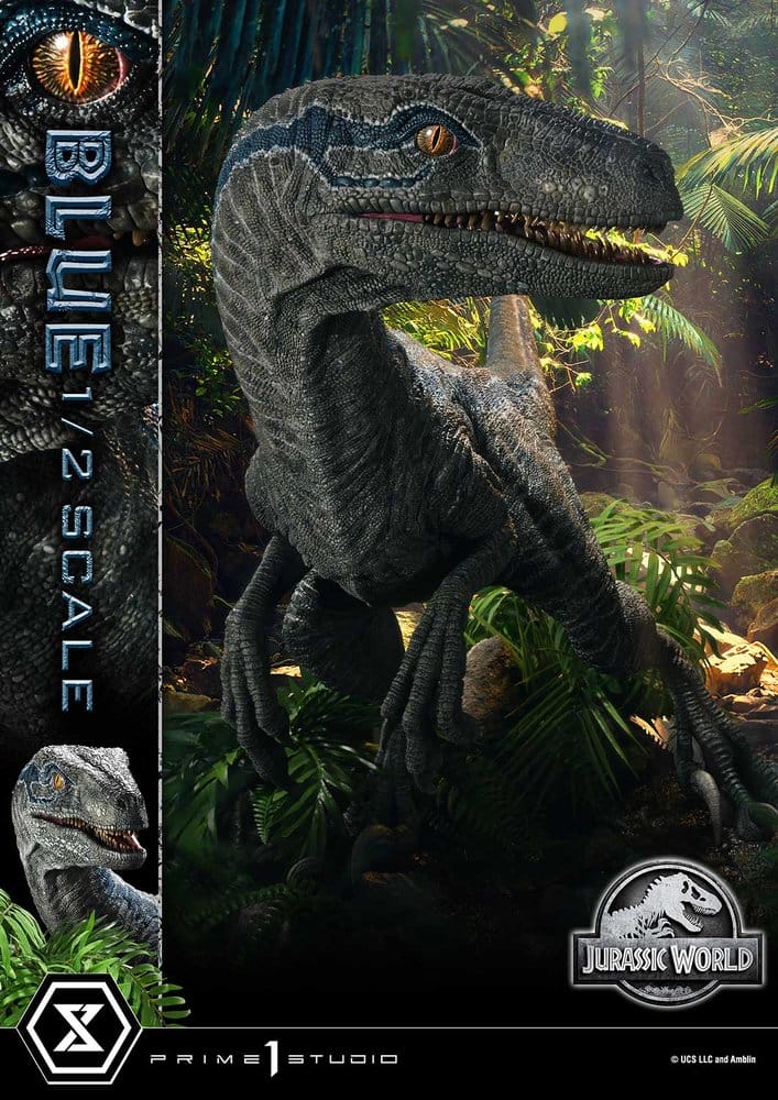 PRIME 1  - Jurassic World: Fallen Kingdom (Film) Legacy Museum Collection Statue 1/2 Blue Bonus Version