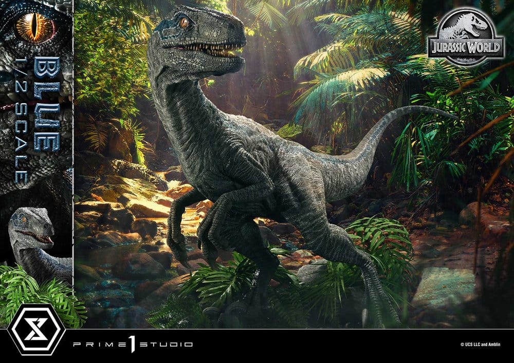 PRIME 1  - Jurassic World: Fallen Kingdom (Film) Legacy Museum Collection Statue 1/2 Blue Bonus Version