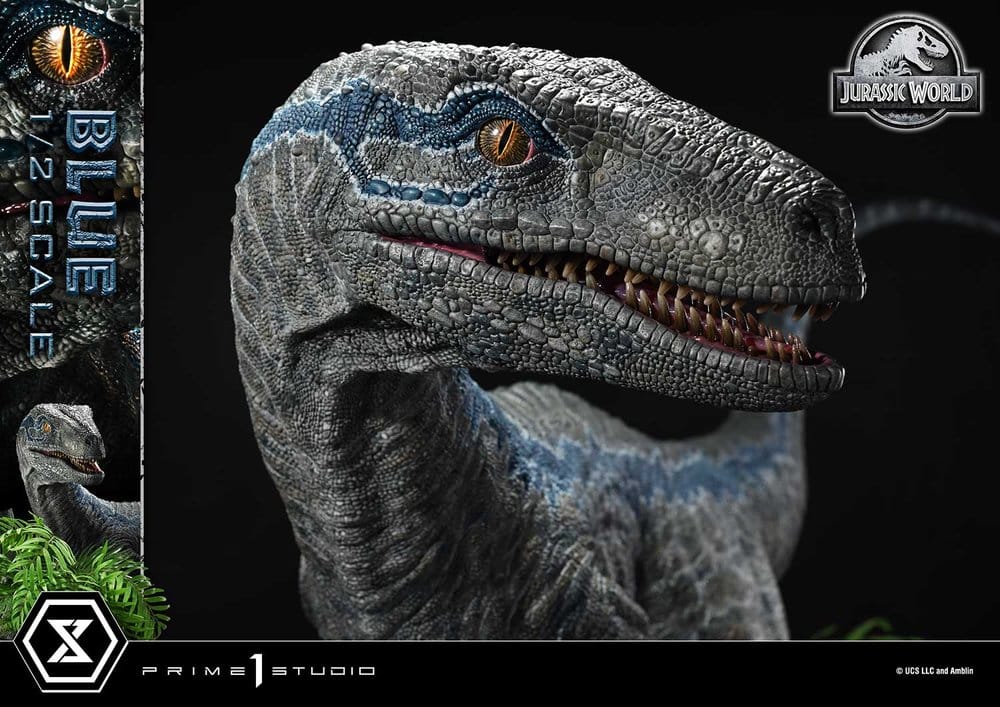 PRIME 1  - Jurassic World: Fallen Kingdom (Film) Legacy Museum Collection Statue 1/2 Blue Bonus Version