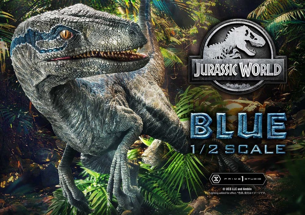 PRIME 1  - Jurassic World: Fallen Kingdom (Film) Legacy Museum Collection Statue 1/2 Blue Bonus Version